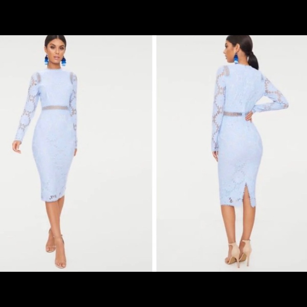 baby blue lacey dress